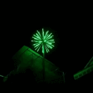 Led pháo hoa hình cầu 3D 20 TIA